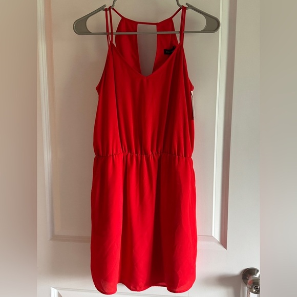 Banana Republic Red Halter Sundress Cocktail - Picture 1 of 11